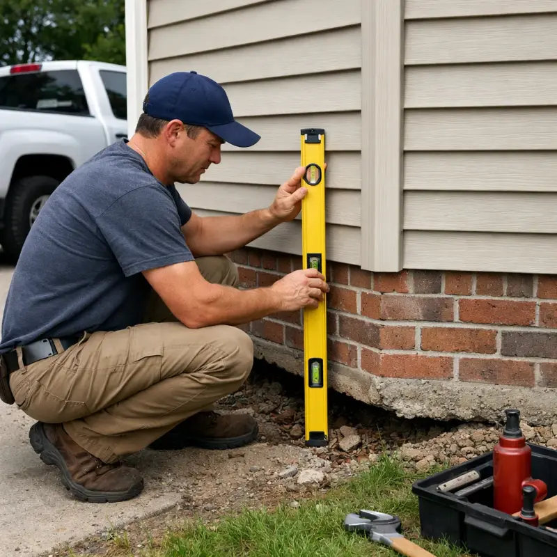 Foundation Settling Repair Roseville